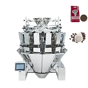 14 head multihead weigher automatic weighing and filling grains product packaging machine