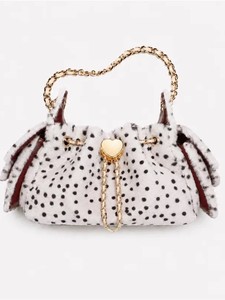 Bolso Tote de Piel Sintética con Estampado de Leopardo OEM ODM para Mujer, Bolso de Mano con Correa de Cadena y Puntos, con Colgante de Corazón, Bolso de Hombro de Moda de Invierno - Product Image 2