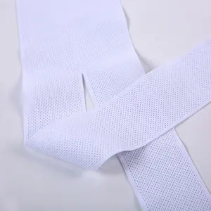 China atacado popular jacquard hign qualidade vestuário webbing tecido elástico para suspensórios roupas de ciclismo