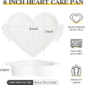 MUYULINS Molde de Silicona para Hornear Pan y Pasteles, con Marco Metálico Reforzado, Antiadherente, Libre de BPA, con Certificación LFGB, en Forma de Corazón - Product Image 5