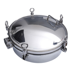 S304 316L tanque sanitário redondo bueiro quadrado bueiro de aço inoxidável bueiro tampa - Product Image 1