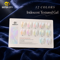 Nouveauté - Vernis à ongles d'automne - Gel texturé irisé - Gel UV LED - Vernis à ongles en gel UV pour manucure professionnelle
