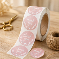 Autocollant à gratter rose en forme de cœur irrégulière, diamètre du noyau 3/4 pouce, pour enveloppes cadeaux, sacs et boîtes – Vente directe usine