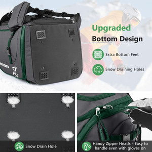 Échantillon gratuit Sac à dos de sport de ski personnalisé avec logo d'usine, grande capacité, portable, pour sports de plein air, sac pour casque de ski - Product Image 3