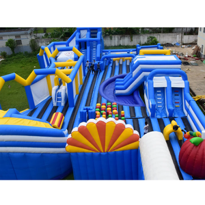 Parque de Trampolines Inflable Gigante Americano, el Más Grande del Mundo, para Saltar y Divertirse - Product Image 1