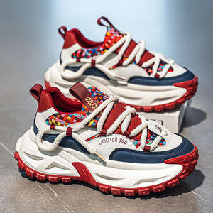 Nouvelles chaussures pour hommes 2025, tendance, légères, à semelle épaisse, baskets décontractées, mode polyvalente, rétro, chaussures pour hommes augmentant la taille, chaussures de papa - Product Image 4