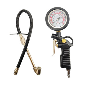 Embout de gonflage robuste avec manomètre - Construction entièrement métallique pour garage et utilisation sur route - Product Image 5