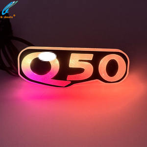 Nouvelle Lumière LED RVB 12V Haute Luminosité à Effet de Chasse et Clignotant, Contrôlée par APP, Étanche, pour Emblème de Voiture Infiniti Q50 – Accessoire <span class=keywords><strong>Auto</strong></span> de Rétrofit - Product Image 3