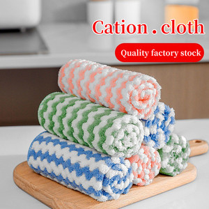 Strofinacci ispessiti stracci cationici olio antiaderente non perde capelli assorbenti panni pulizia cucina tavolo pulito - Product Image 2