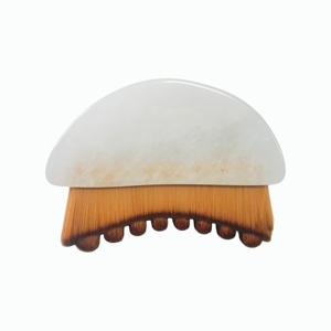 Brosse lymphatique en cristal blanc, outil de drainage lymphatique, outil de beauté - Product Image 1