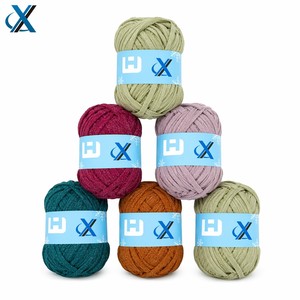 Ruban <span class=keywords><strong>en</strong></span> polyester <span class=keywords><strong>de</strong></span> 100 g, fil fantaisie, 6 couleurs assorties pour le crochet, les sacs, les couvertures, le tricot <span class=keywords><strong>à</strong></span> la main - Product Image 4