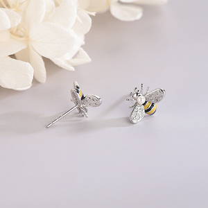 Beifei Factory Wholesale <strong>Daisy</strong> Stud Flower <strong>Earring</strong> Cute Women <strong>Earrings</strong> 925 <strong>Silver</strong> Bee <strong>Earrings</strong> - Product Image 5