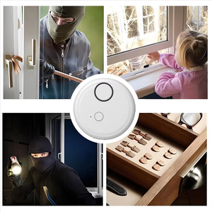 Sensor de alarma para puerta, ventana, vibración, 130Db, sensibilidad ajustable para el hogar, oficina, almacén, seguridad, paquete de 2 - Product Image 2