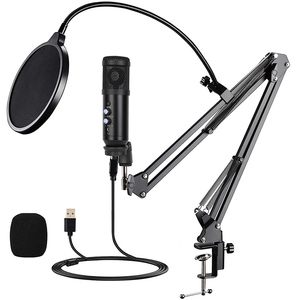 UM80Kit Microfono a Condensatore USB in Metallo per PC, per Streaming Live, YouTube e Registrazione Podcast - Product Image 1
