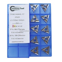 Inserts de machine CNC Tnmg 160408 outils de tournage de coupe longue durée de vie de l'outil Tnmg220404 Insert en carbure pour acier inoxydable