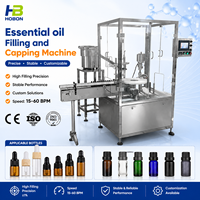 Machine de remplissage entièrement automatique à une tête pour liquides, poudres, parfums, avec réservoir de mélange, et tubes de gouttes pour les oreilles et les yeux, et de graisse, pour huiles essentielles