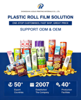 Rouleau de film laminé en aluminium souple de qualité alimentaire - Film haute barrière imprimé en héliogravure pour l'emballage du café, du thé et des boissons