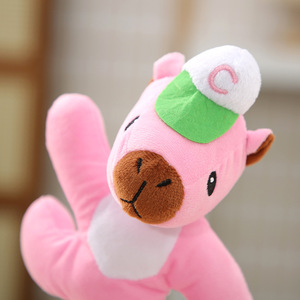 Cross-border Bestseller Plush Realistic Multi-Color Capybara Electric Rotating <b>Pole</b> Toy Plush Toy Sings and <b>Dances</b> - Product Image 3