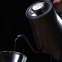 Bouilloire Thermique Grande Capacité 800ml en Acier Inoxydable avec Poignée en Bois, Compatible Micro-ondes et Lave-vaisselle, Écologique pour la Maison