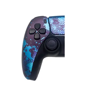 Controller Shell Designs Front Faceplate Touchpad Pattern Custom Hydro Dipping Grip Case For PS5