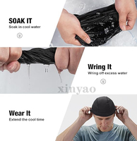Gorra de malla transpirable con logo personalizado, ligera, de secado rápido, forro para casco deportivo para hombres y mujeres, gorro refrescante para ciclismo, gorra para casco de seguridad.