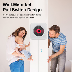 <span class=keywords><strong>Lecteur</strong></span> <span class=keywords><strong>CD</strong></span> portable mural transfrontalier avec répétiteur domestique pour musique <span class=keywords><strong>CD</strong></span>, écran LED, sortie 10W et télécommande - Product Image 3