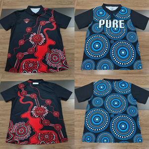 Мужская рубашка-поло FQ с короткими рукавами, с логотипом, на заказ, с именем, в стиле австралийских австралийцев-индейцев и татуировок майоров, сублимационная печать - Product Image 5