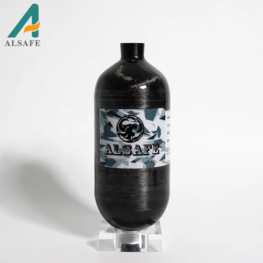 High Quality 1.12L High Pressure Pcp Air Tank For Paintball Air Bottle Carbon Fiber Gas Cylinder