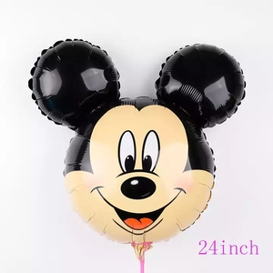 24 pollici Mickey <span class=keywords><strong>Minnie</strong></span> head foil balloons decorazioni per feste di compleanno giocattoli per bambini giocattoli gonfiabili per bambini palline da doccia - Product Image 3