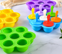 Bâton en plastique à 7 cavités petit bébé dentition bricolage homemad oeuf morsures moule glaçon Silicone moule