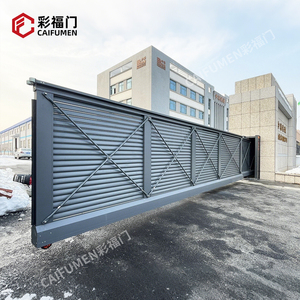 Điện treo cửa trượt bánh xe ít tự động Heavy Duty hợp kim nhôm chống gió tùy chỉnh kích thước cho ngoài trời - Product Image 4