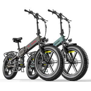 Fatbike pliant 20 pouces vélo électrique IP54 phare feu de frein LED écran 4 pouces 5 niveaux d assistance pedelec 250W - Product Image 3