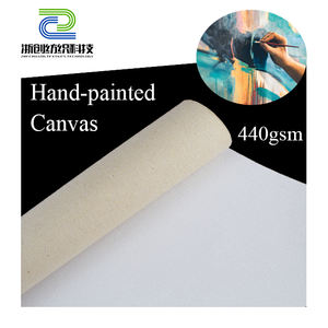 قماش رسم عالي الجودة مرسوم يدويًا 430 جرام/متر مربع للرسم بالأرقام، قماش كتان قطني - Product Image 1