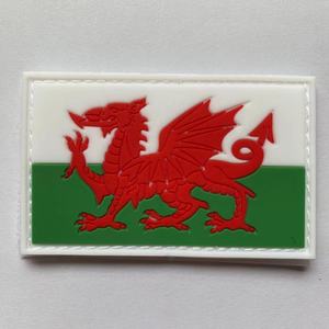 Рекламные ПВХ флажки Welsh Тактические Патчи ПВХ крюк и петля КРЕПЕЖНЫЕ патчи - Product Image 1