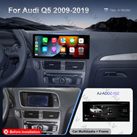 Écran Android universel noir 12,3 pouces pour AUDI Q5 2009-2019, kit d'accessoires pour tableau de bord, autoradio GPS, lecteur DVD de voiture