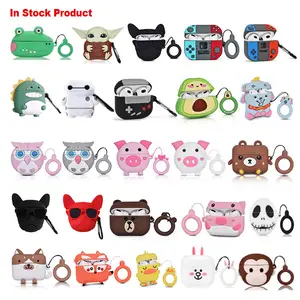 Custom Luxury Designer 3D Cartoons Silicone Earphone Case For Apple Airpods For Airpod 3 Pro 2 Case For Fashion Airpod Cases