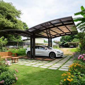 Refugio de cubierta de cenador de coche plegable con protección UV moderna para todo tipo de clima para carage, presión de estacionamiento móvil, solución de almacenamiento conveniente - Product Image 1