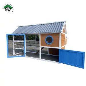 Chicken Coop Rabbit Hutch Indoor Outdoor Bunny Cage Rabbit Hutch Wood House Pet Cage for Small Animals