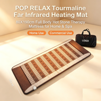 Matelas de massage intelligent POP RELAX en jade et tourmaline, avec contrôle filaire manuel, coussinets chauffants thérapeutiques personnalisés 80x190cm pour le corps - Vente chaude