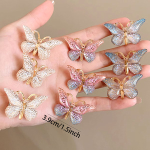 Lot de 5 pinces à cheveux papillon coréennes pour enfants, <span class=keywords><strong>barrettes</strong></span> mignonnes pour filles, accessoires de coiffure pour enfants, vente en gros - Product Image 4