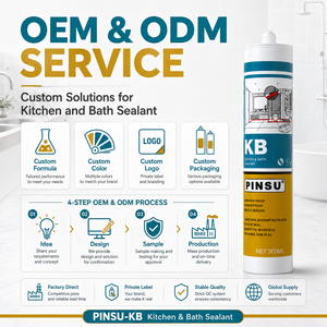 Mastic sanitaire imperméable et anti-moisissure KB pour cuisine, salle de bain, douche, <span class=keywords><strong>baignoire</strong></span>, évier, adhérence forte, silicone - Product Image 6