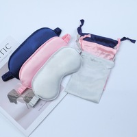 Masque de sommeil en satin de soie imitation douce avec logo personnalisé, de haute qualité, lisse et efficace, avec élastique