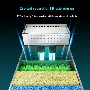 Sistema de Filtración de Agua Automático Inteligente de Acero Inoxidable para Estanques Industriales Modernos, Equipo de Filtración y Circulación de Agua para Exteriores, para Peces <span class=keywords><strong>Koi</strong></span> - Product Image 5