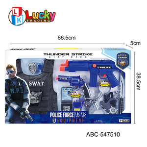 ชุดของเล่น<span class=keywords><strong>ตำรวจ</strong></span>ขายดี ชุดของเล่นคอมแบท SWAT พร้อมชุด<span class=keywords><strong>เกราะ</strong></span>พลาสติก ของเล่นบทบาทสมมติ ปืนตำรวจ - Product Image 6