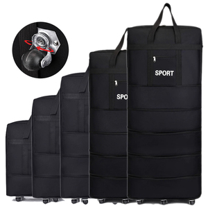 Valigia Espandibile e Pieghevole con Ruote Universali, Borsa da Viaggio con Rotelle per Uomo e Donna, Grande Capacità, Leggera - Product Image 1