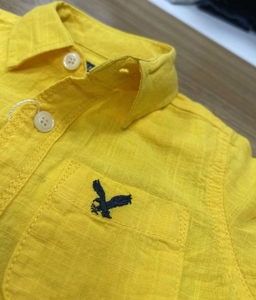Ensembles de Vêtements d'Été pour Bébés Garçons en Coton et <span class=keywords><strong>Lin</strong></span>, Chemise Unie à Manches Courtes et <span class=keywords><strong>Short</strong></span>, Tenue Deux Pièces pour Tout-Petits - Product Image 3
