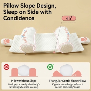 <span class=keywords><strong>Almohada</strong></span> de <span class=keywords><strong>Algodón</strong></span> Puro Personalizada en Stock para Bebés de 0 a 6 Meses y Mayores de 1 Año, para Prevenir la Inclinación de la Cabeza - Product Image 4