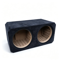 Caisse vide en MDF pour subwoofer de voiture double bobine 12 pouces DC 12V, 100W RMS, pour modification de coffre de voiture
