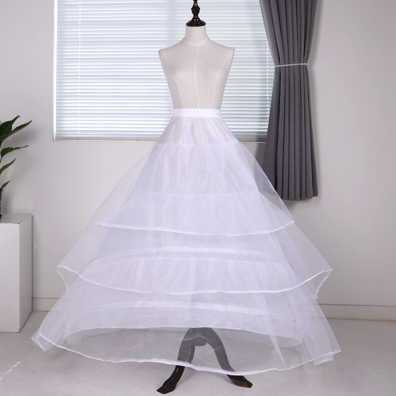 navy blue dress for baby girl Qiysamall White Petticoat Floor-Length Bridal Underskirt for Wedding Dress  Gown Bride