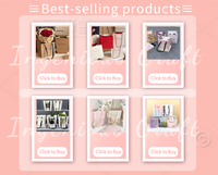 Bolsas de Regalo Cuadradas con Diseño Floral, Estilo Viral, para Floristas, San Valentín y 520, Venta al Por Mayor